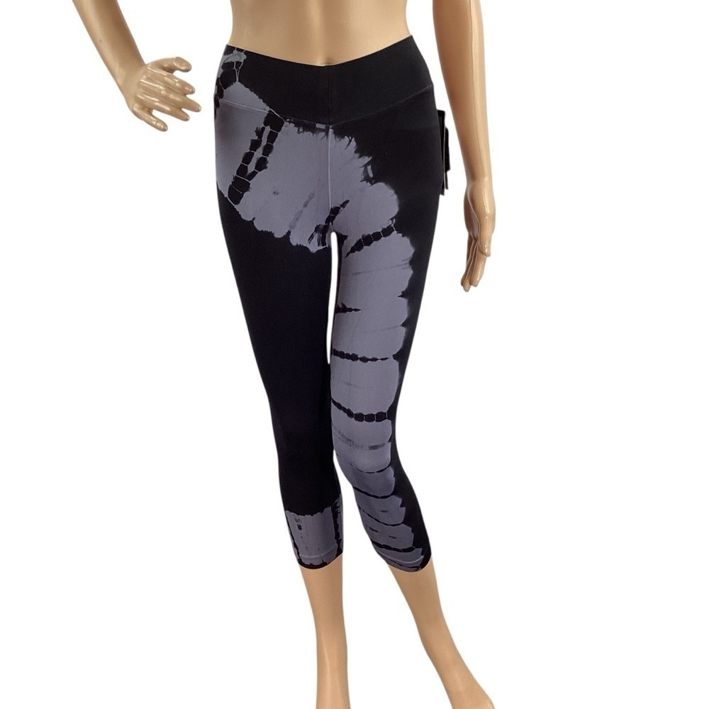 NUX Tie Dye Crop Leggings Small Moderate Compression